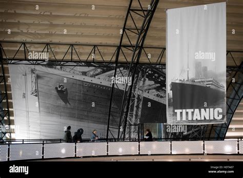 Inside Titanic Belfast museum and Visitors Centre, Titanic Quarter ...