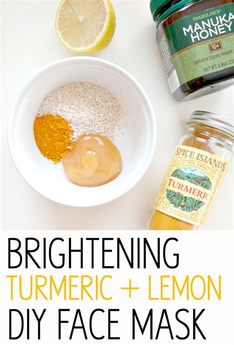 Brightening Turmeric and Lemon DIY Face Mask - Beauty and Blush