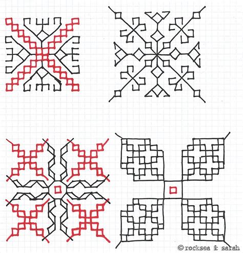 Kasuti Patterns 1 – Sarah's Hand Embroidery Tutorials