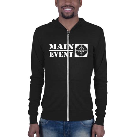 Unisex zip hoodie Crosshair Logo – Main Event Sports