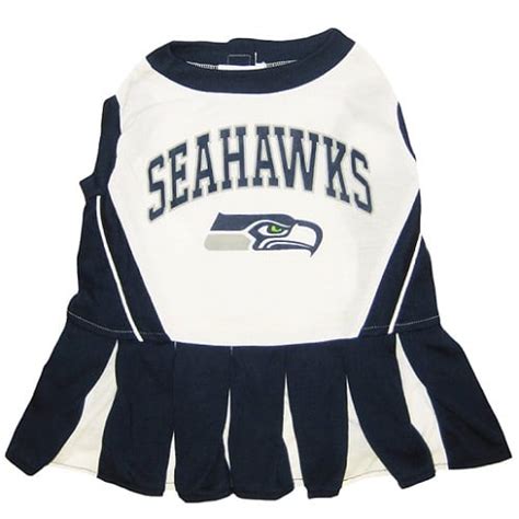 Seattle Seahawks Cheerleader Dog Dress - Pet Costume Center