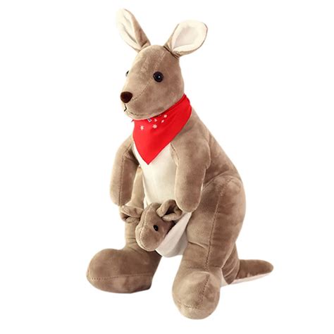 Kawaii Stuffed Toys 35cm/75cm Baby Australian Kangaroo Animal Plush Lovely Toy Cute Gift for ...