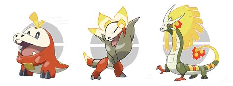 Pokemon - Fuecoco Evolution Lineup by MadCookiefighter on DeviantArt