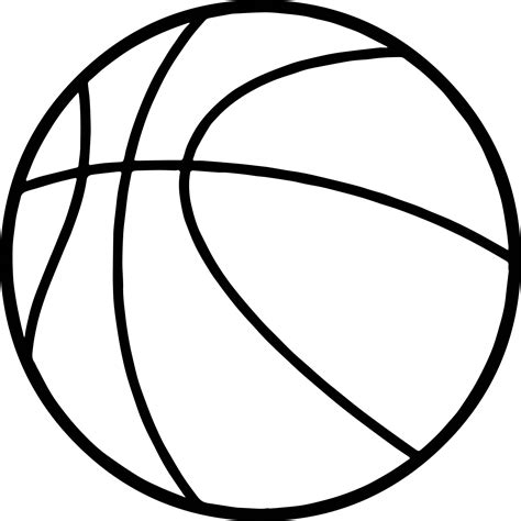 Basketball Ball Coloring Page - Wecoloringpage.com | Basketball ball ...