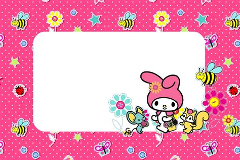 My Melody Birthday Party: Free Printable Invitations. - Oh My Fiesta ...