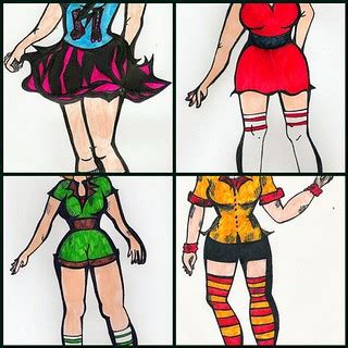 Roller Derby Pin ups | 1. Pretty in Pink, 2. Raven Roller, 3… | Flickr