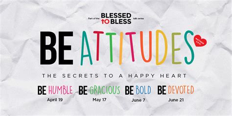 Be-Attitudes | Church media design, Sermon series, Church poster ideas