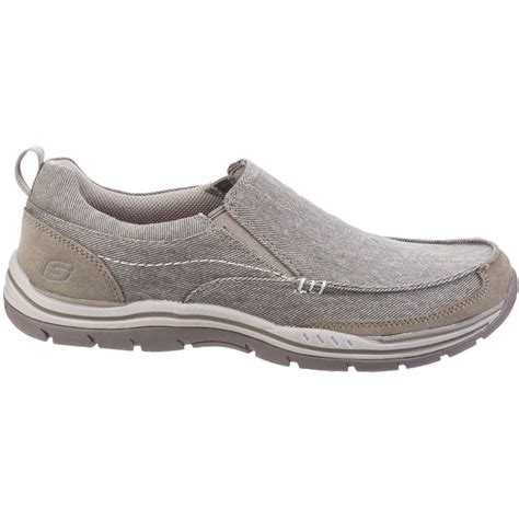 Skechers Mens Expected Tomen Slip On Washed Canvas Loafer Moccasin ...