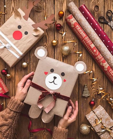 40 idées festives pour l'emballage de cadeaux avec boîte en carton de Noël - Déco de fête ...