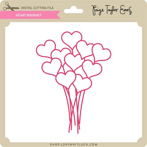 Heart Bouquet - Lori Whitlock's SVG Shop