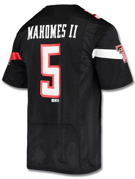 Under Armour Texas Tech Mahomes "Ring of Honor" Black Football Jersey ...