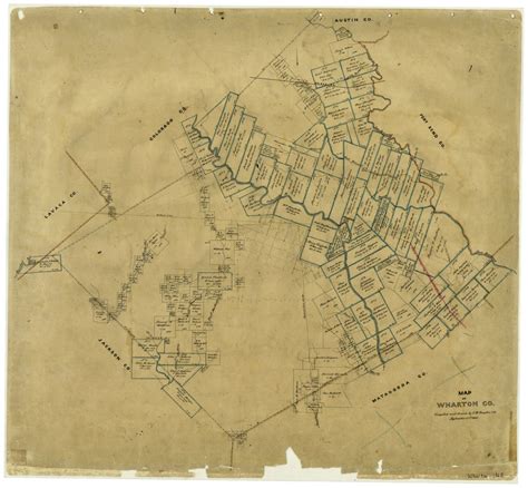 Map of Wharton County – Legacy of Texas