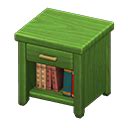 Wooden end table - Green | Animal Crossing (ACNH) | Nookea