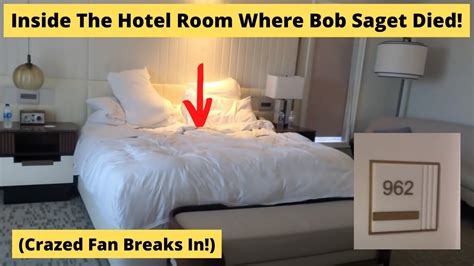 First Footage INSIDE Hotel Room Where Bob Saget Died (Crazed Fan Breaks ...