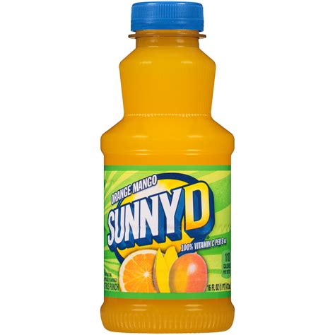 Sunny D Orange Fused Mango Citrus Punch 16 fl oz