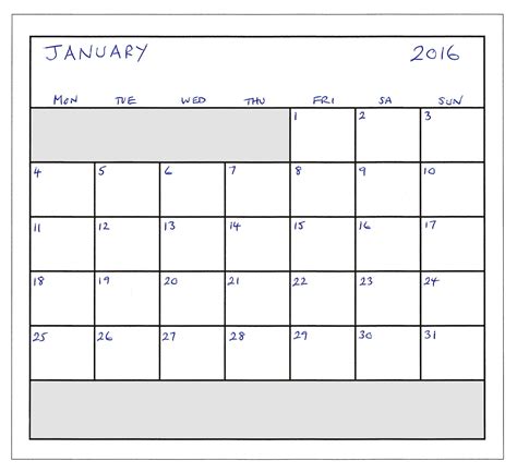 January 2016 Planner Free Stock Photo - Public Domain Pictures