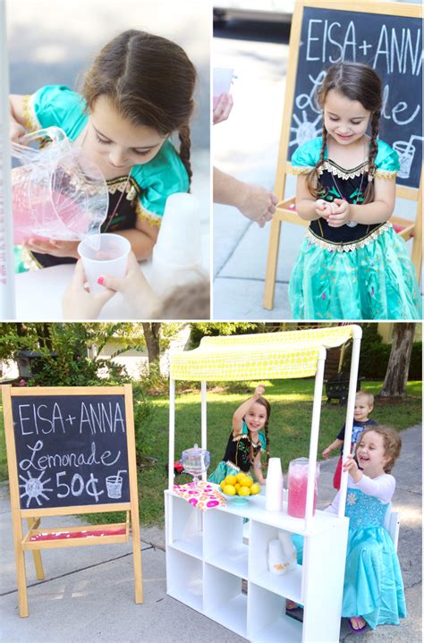 Elsa + Anna Lemonade Stand – At Home With Natalie