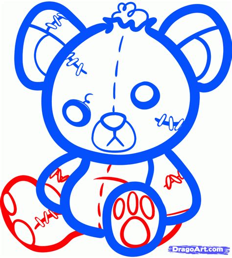 Evil Teddy Bear Drawing | Free download on ClipArtMag