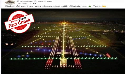 FACT CHECK: Airport runway decorated with Christmas lights is from Ireland, not Dubai