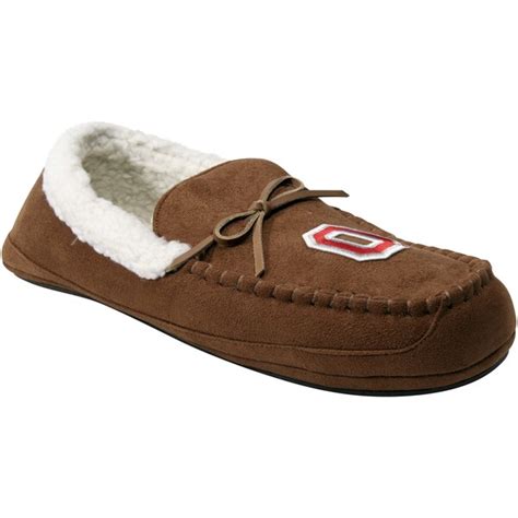 Ohio State Buckeyes House Shoes - Khaki - Fanatics.com