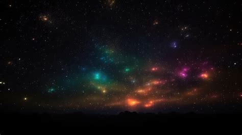 Premium AI Image | A night sky with stars and planets in the background