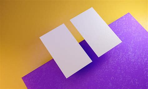 Free Photo | Blank business card mockup on colorful background