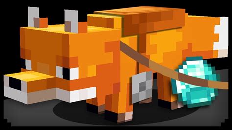 Animated Foxes Minecraft - Drawing