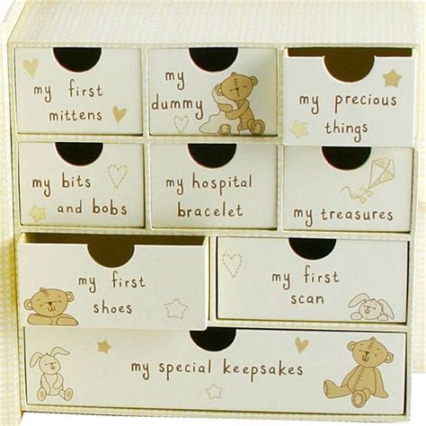 Baby Keepsake Box with Drawers | Find Me A Gift