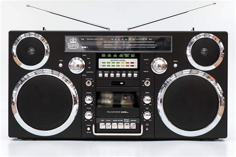 Buy GPO Brooklyn 1980S-Style Portable Boombox - CD Player, Cassette Player, FM & DAB+ Radio, USB ...
