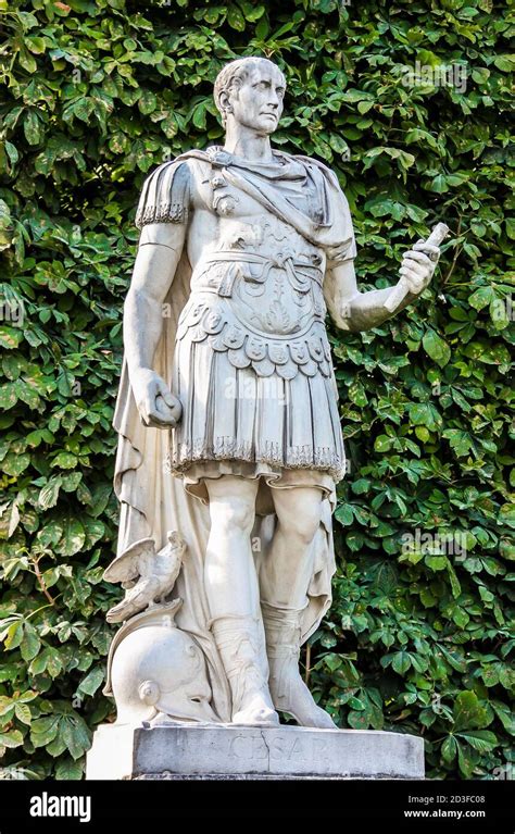 Statue of Gaius Julius Caesar, Roman Emperor, in the Jardin des ...