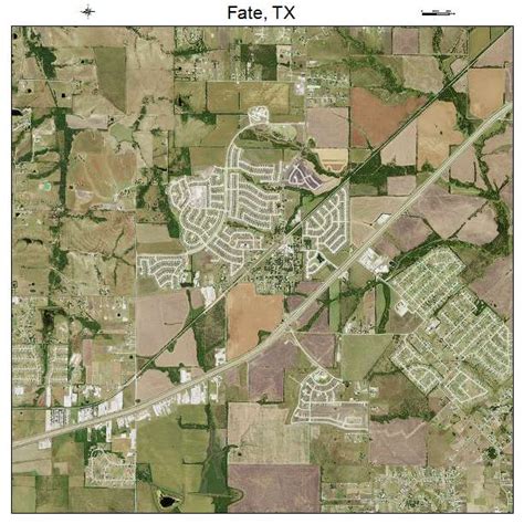 Aerial Photography Map of Fate, TX Texas