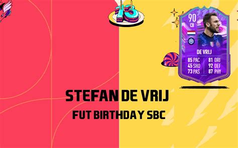 FIFA 22 Ultimate Team: Stefan de Vrij FUT Birthday card