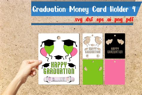 Happy Graduation Money Cards Holder 4 Graphic by assalwaassalwa · Creative Fabrica