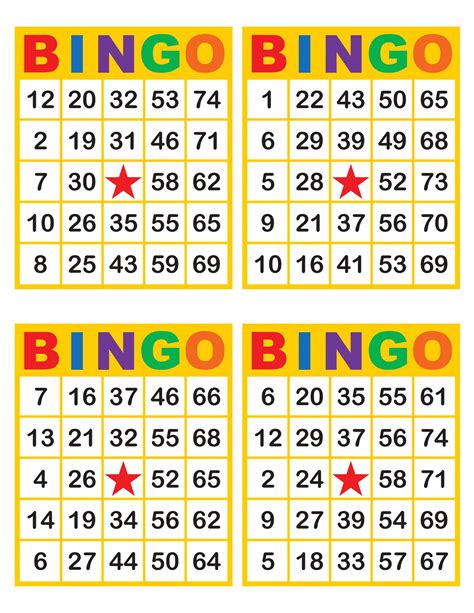 Pin on Printable bingo cards