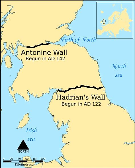 The Antonine Wall and Hadrian's Wall | Hadrians wall, Hadrian’s wall, Roman britain