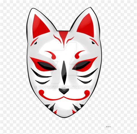 Japanese Kitsune Mask Drawing, HD Png Download - 600x800(#6794509 ...