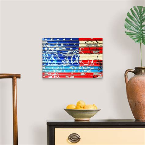 American Flag Graffiti Wall Art, Canvas Prints, Framed Prints, Wall Peels | Great Big Canvas