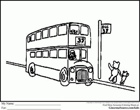 London Olympics Colouring Pages Double Decker Bus | Coloring pages ...