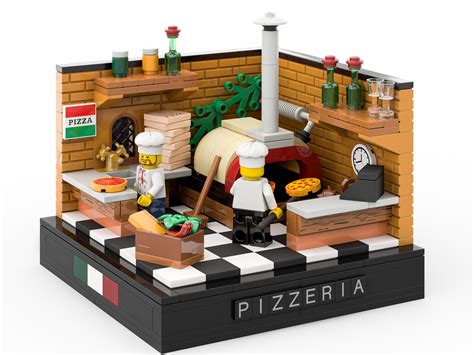 NEW LEGO PIZZA CHEF With BRICK OVEN MINIFIG LOT Food Minifigure Cook Kitchen ...