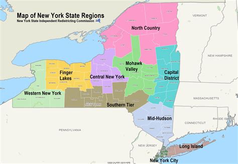 Ny State Map With County Lines - Map