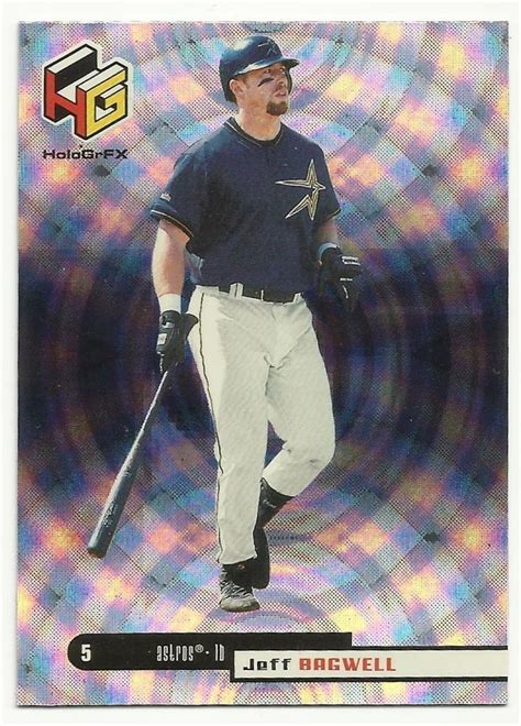 1999 Jeff Bagwell Baseball Card Upper Deck #25 Houston Astros MLB HoloGrFx | Baseball, Baseball ...