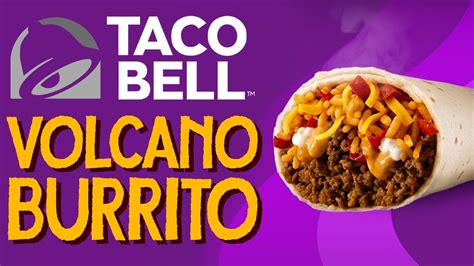 Taco Bell Volcano Burrito Review - YouTube