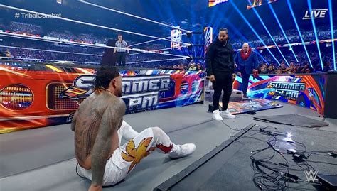 Jimmy Uso betrays Jey, hands Roman Reigns the win in the SummerSlam ...