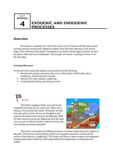 Earth And Life Science Module 5: Exogenic Processes SHS, 50% OFF