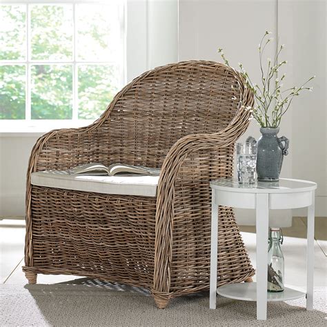 Whitman Oversized Wicker Chair| Furniture | Brylane Home