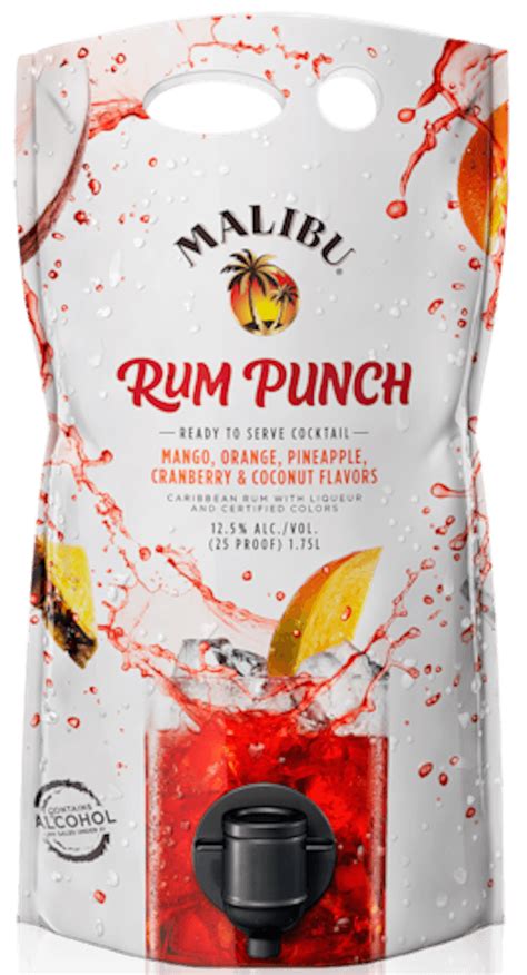 Malibu Ready-to-Drink Rum Punch - 1.75L | Bremers Wine and Liquor