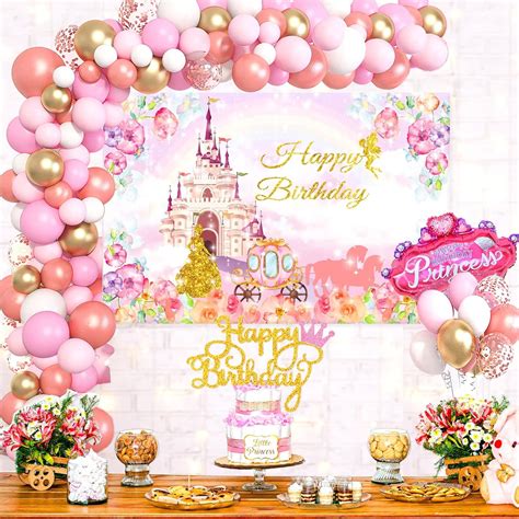 Amazon.com: Princess Party Decorations, Princess Birthday Decorations, Princess Cake Topper ...