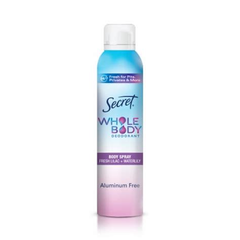 Secret for Women Whole Body Aluminum Free Deodorant Spray Lilac ...