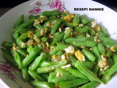 RESEPI NENNIE KHUZAIFAH: Sayur buncis goreng