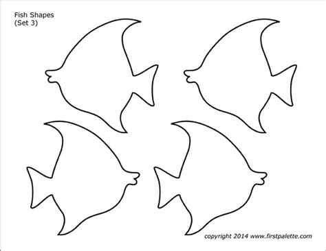 Printable Fish Shapes